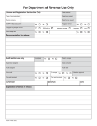 Form ADOR74-4008 Bond Release Request for Contractors - Arizona, Page 2