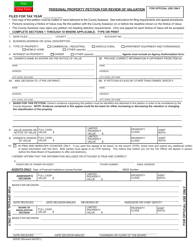 Form DOR82530 Personal Property Petition for Review of Valuation - Arizona, Page 3