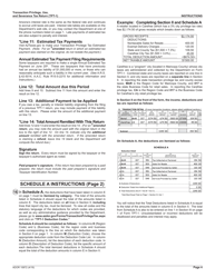 Instructions for Form TPT-1, ADOR10872 Transaction Privilege, Use, and Severance Tax Return - Arizona, Page 4