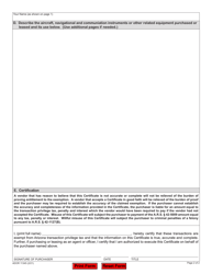 Arizona Form 5000AC (ADOR11345) Transaction Privilege Tax Aircraft Exemption Certificate - Arizona, Page 2