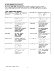 Instructions for Form ADOR82620 Government Property Lease Excise Tax (Gplet) Return Form - Arizona, Page 4