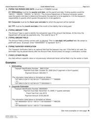 Form ADOR10566 Credit Addenda Format - Arizona, Page 3