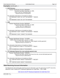 Form ADOR10566 Credit Addenda Format - Arizona, Page 4