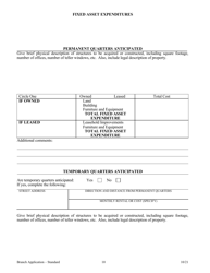 Application for Branch Bank - Standard - Arkansas, Page 10