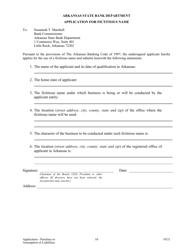 Application for Purchase or Assumption of Liabilities ( 50%) - Arkansas, Page 10