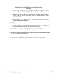 Application for Purchase or Assumption of Liabilities ( 50%) - Arkansas, Page 5