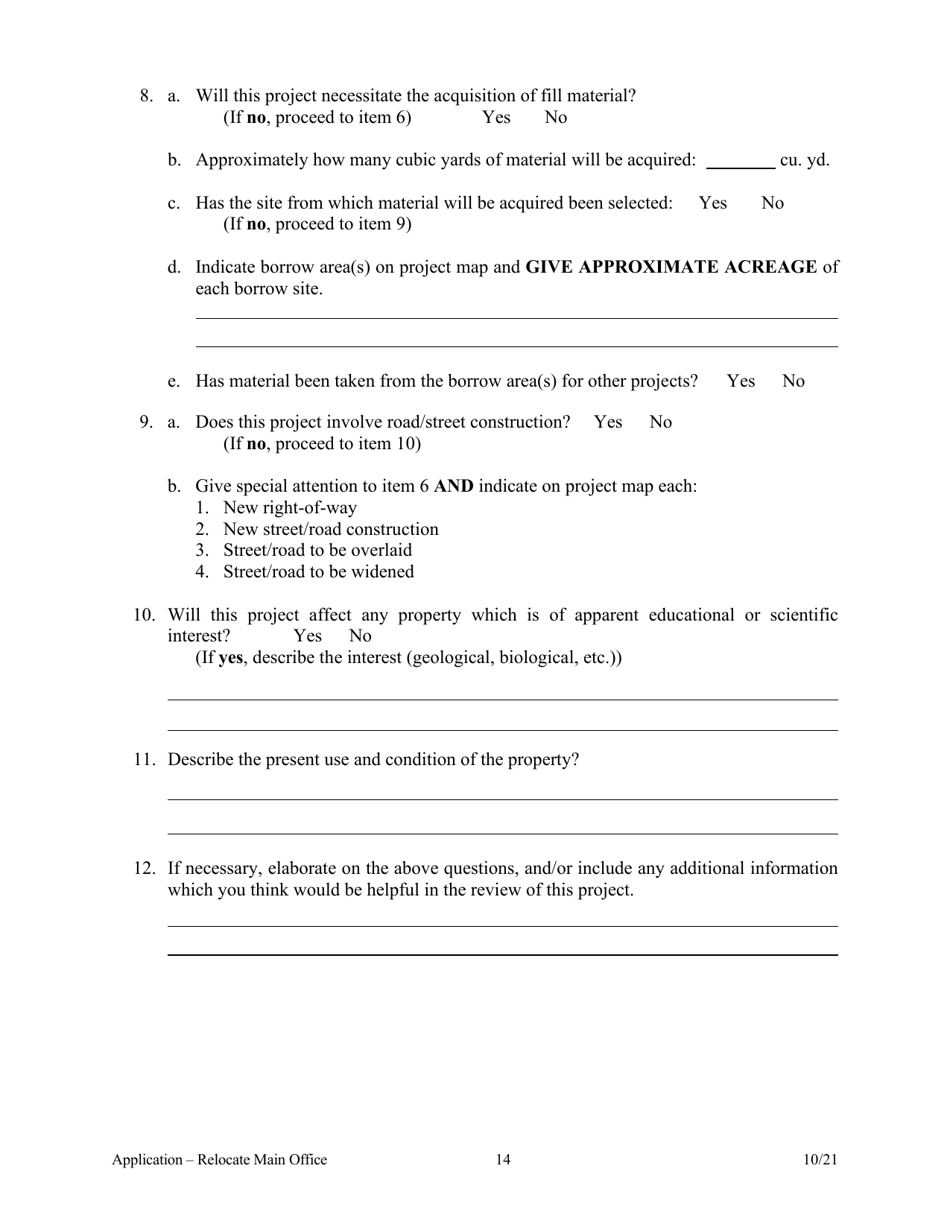 Application to Relocate Main Office - Arkansas, Page 15