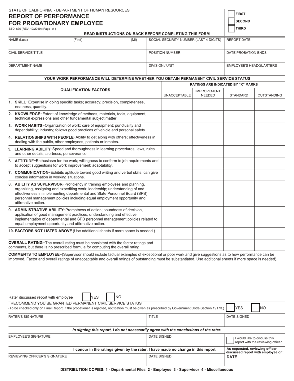 Form std 636 fill out sign online and download fillable pdf