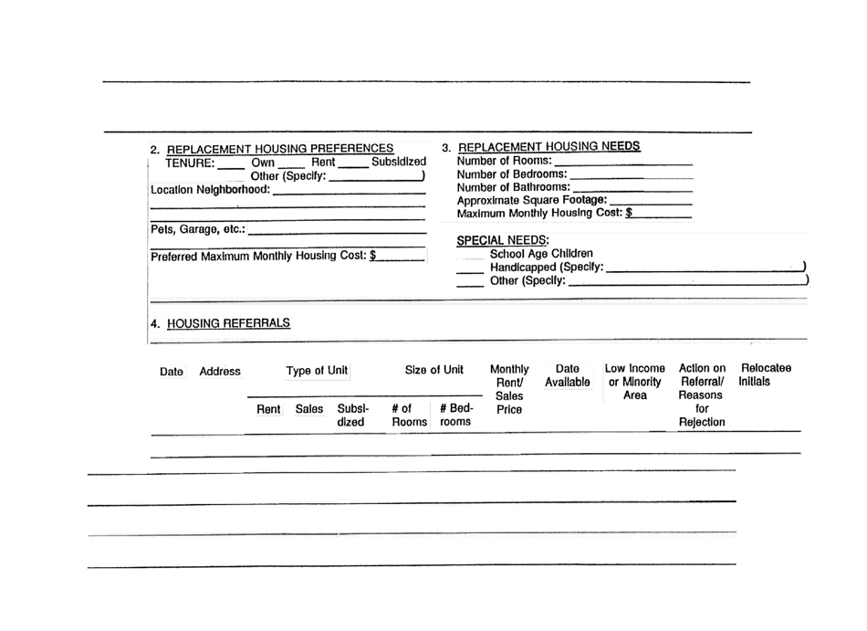 Appendix 9-2 Sample Household Case Record - California, Page 3