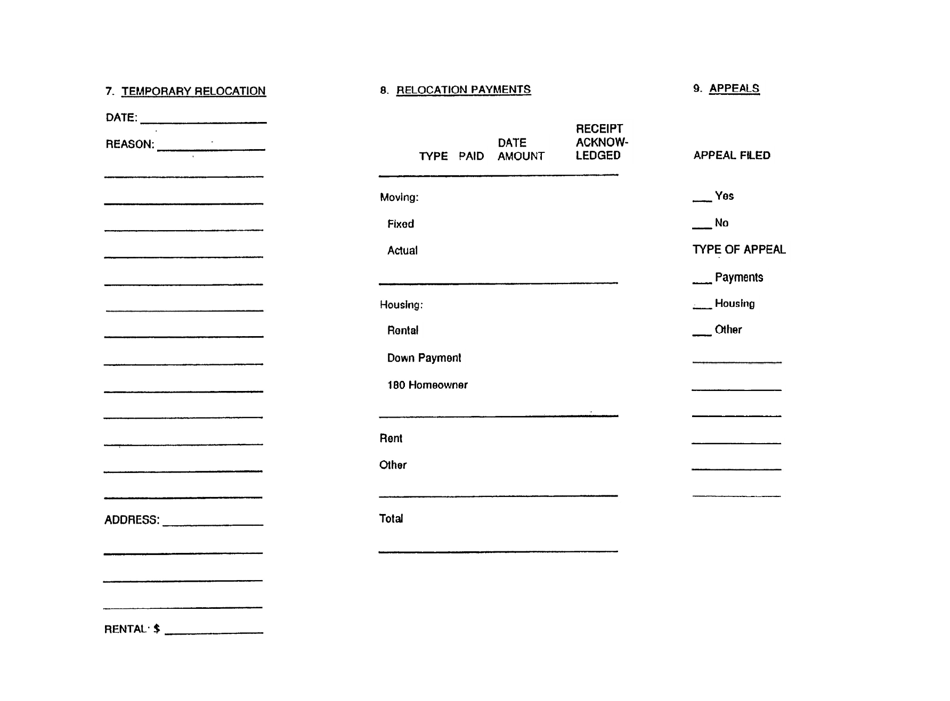 Appendix 9-2 Sample Household Case Record - California, Page 7
