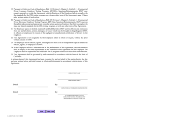 Form DL520B ETP Employer Testing Program Agreement - California, Page 3