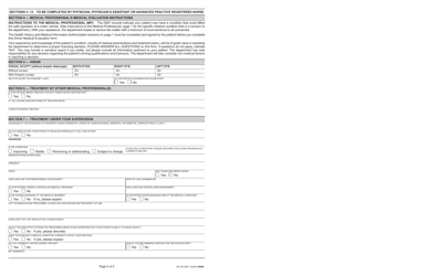 Form DS326 Driver Medical Evaluation - California, Page 2