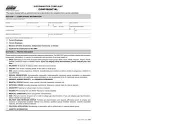 Form EXEC50 EEO Discrimination Complaint (Confidential) - California, Page 2