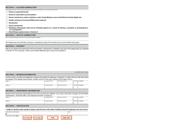 Form EXEC50 EEO Discrimination Complaint (Confidential) - California, Page 3