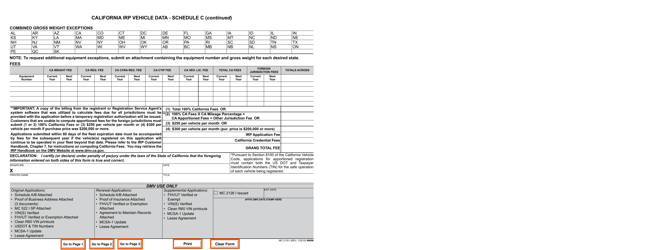 Form MC2118 I Schedule C California Irp Vehicle Data - California, Page 4