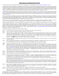 Form SI-200 Statement of Information (Domestic Stock and Agricultural Cooperative Corporations) - California, Page 2