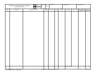 Document preview: DA Form 3161-1 Request for Issue or Turn-In (Continuation Sheet)