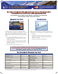 Debit Mastercard Card or Direct Deposit Enrollment/Authorization Form - California (English/Spanish)