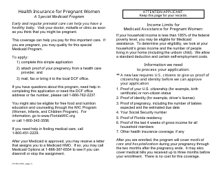 Form CF-ES2700 Health Insurance Application for Pregnant Women - Florida, Page 3