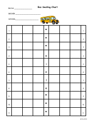 &quot;Bus Seating Chart Template&quot;