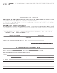 Form DL-77 Application for Texas Hardship Driver License - Texas, Page 2