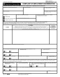 Document preview: VA Form 4939 Complaint of Employment Discrimination