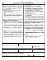 Form SF-15 Application for 10-point Veteran Preference, Page 2