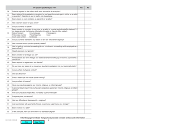 Form INV251 DMV Pre-employment Behavior Standards Questionnaire - California, Page 3