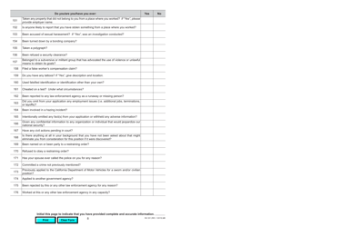 Form INV251 DMV Pre-employment Behavior Standards Questionnaire - California, Page 8