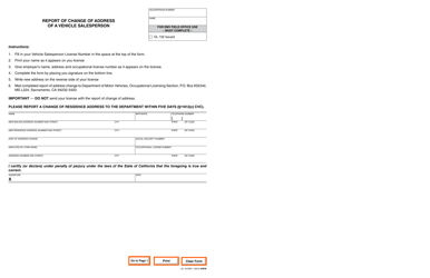 Form OL18 Application for a Duplicate or Corrected Vehicle Salesperson License - California, Page 2