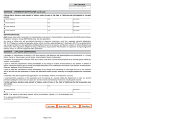 Form OL216 Application for Occupational License - California, Page 3