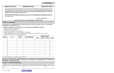 Form OL29B Application for Occupational License - California, Page 3