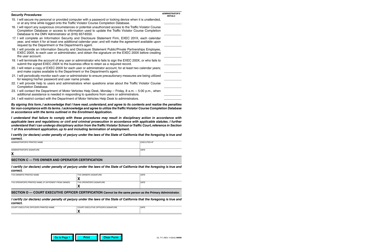 Form OL771 Enrollment Application - Tvs/Court Primary Administrator Traffic Violator Course Completion Database - California, Page 2