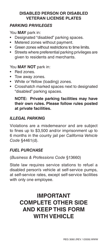 Form REG3060 Disabled Person or Disabled Veteran License Plate Certification Form - California, Page 2