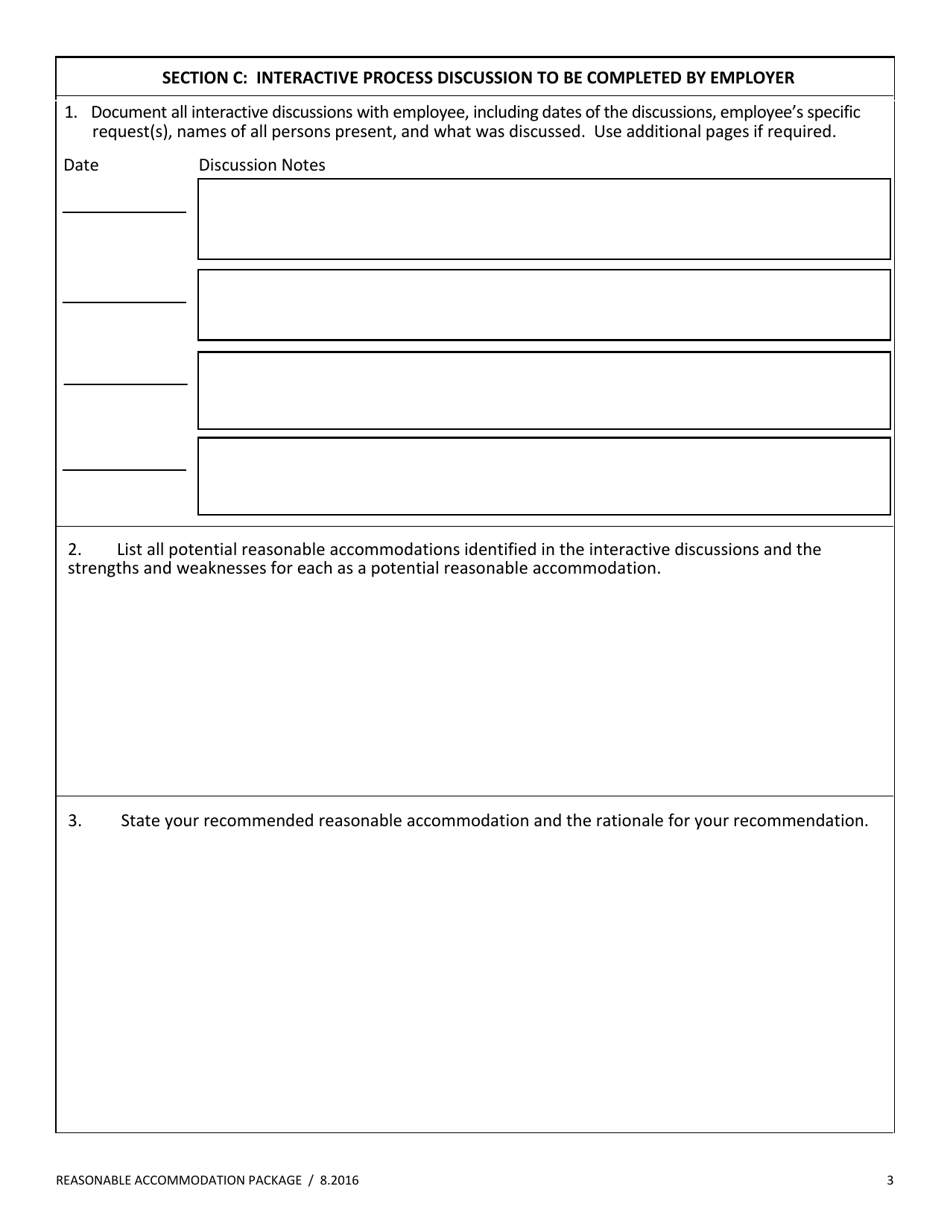 Request for Reasonable Accommodation - California, Page 3