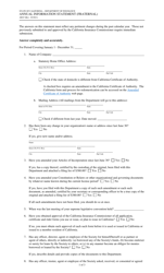 Form AIS-F &quot;Annual Information Statement (Fraternal)&quot; - California