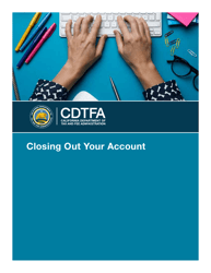 Form CDTFA-65 &quot;Notice of Closeout&quot; - California