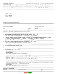 Form CDTFA-65 Notice of Closeout - California, Page 9