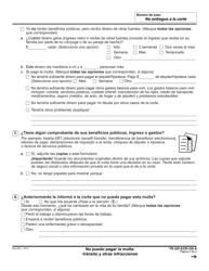 Formulario TR-320 (CR-320) No Puedo Pagar La Multa: Transito Y Otras Infracciones - California (Spanish), Page 2