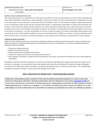 Formulario FL-600 Citacion Y Demanda O Demanda Suplementa Sobre Las Obligaciones De Los Padre (Gubernamental) - California (Spanish), Page 4