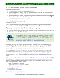 Instructions for Income Eligibility Application for CACFP Adult Day Care Centers - Connecticut, Page 2