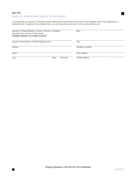 Form ED175 Application for Extension of Substitute Teacher Authorization Beyond the 40-day Limit - Connecticut, Page 3