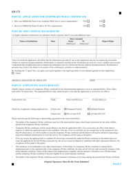 Form ED172 Application for Temporary 90-day Certificate - Connecticut, Page 2