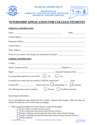 Internship Application for College Students - Connecticut, Page 2