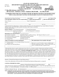 Form CVH-184 Authorization for Use and Disclosure of Protected Health Information - Connecticut (English/Spanish)