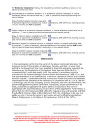 Request for Change in Director of a Licensed Clinical Laboratory - Connecticut, Page 2