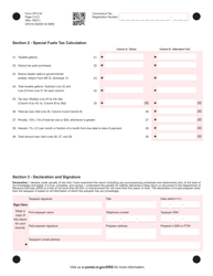Form OP-216 Special Fuel Tax Return - Connecticut, Page 2
