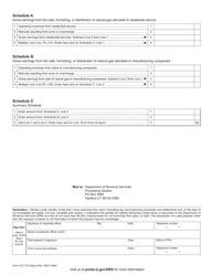 Form UCT-212 Municipal Gas Utilities, Gas Suppliers, and Local Gas Distribution Companies Gross Earnings Tax Return - Connecticut, Page 2