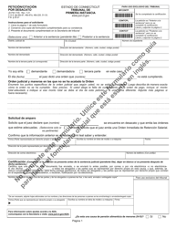 Document preview: Formulario JD-FM-173S Peticion/Citacion Por Desacato - Connecticut (Spanish)