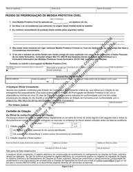 Form JD-CV-146PT Motion for Extension of Civil Protection Order - Connecticut (Portuguese), Page 2